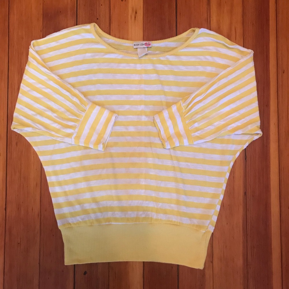 Yellow Striped Top